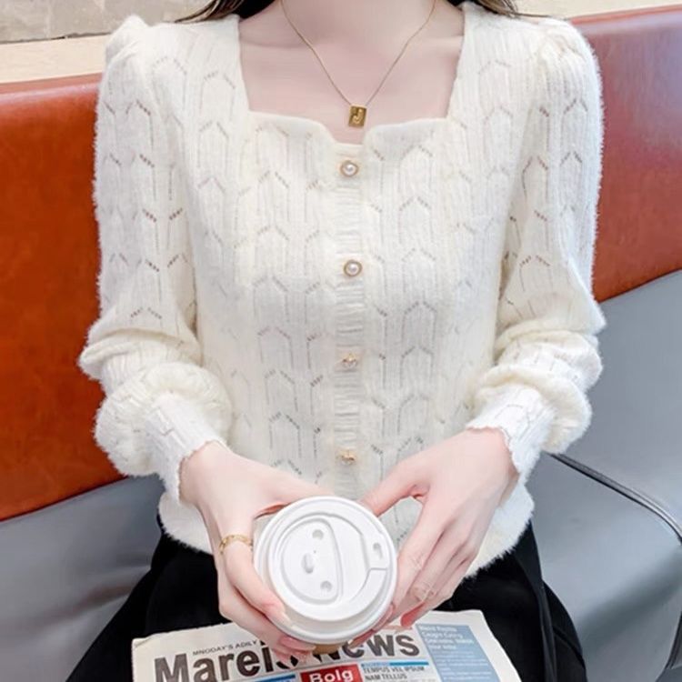 마이크로 지방 mm 이른 봄 새로운 긴팔 레이스 기본 셔츠 맨위 여성