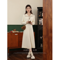 批发软糯白月光2026春季气质连衣裙女新款时尚百搭针织打底裙