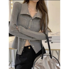 批发原版质量polo领长袖T恤打底衫修身显瘦上衣女