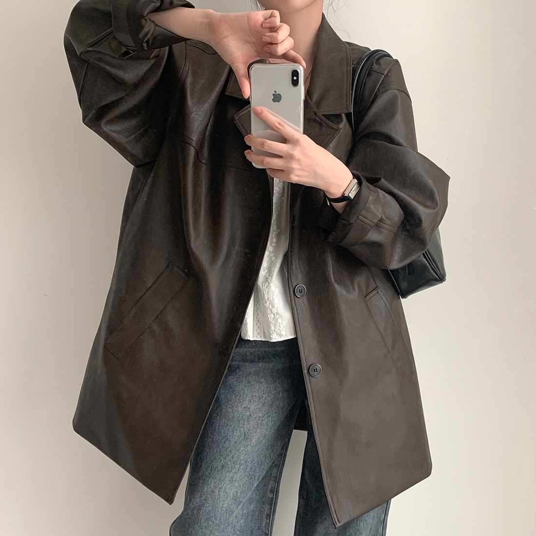 있음 밖으로 새로운 패션 루즈핏 영국식 바람 작은 정장 고급 센스 튀김 거리 블레이저