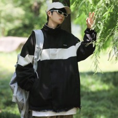 批发日系两面穿夹克男装套装春秋潮牌外套酷帅气一套搭配牛仔裤三件套