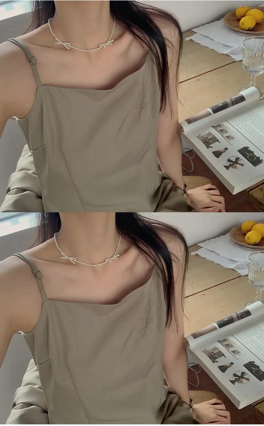 프렌치 감성 블레이저+슬리브리스 원피스 세트 상세 이미지 24
