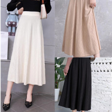 批发实拍 孕妇装秋冬新款高端针织裙百搭经典简约半身裙A字裙