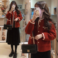 批发<b class='q'>大码</b>女装秋冬针织套装韩版气质小香风外套开衫+长袖毛衣<b class='q'>打底裙</b>