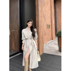 批发实拍实价秋季新款高级感宽松<b class='q'>英伦</b><b class='q'>风</b>经典廓形长款大衣