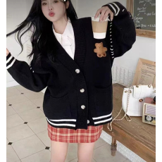 批发小熊毛衣开衫女外套2024早春新款女装<b class='q'>衣服</b>宽松温柔秋冬季针织上…