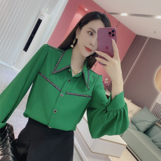批发春秋季品牌打底女装秋装<b class='q'>衬衣</b>2024新款<b class='q'>衬衫</b>小衫上衣剪标时髦欧洲站