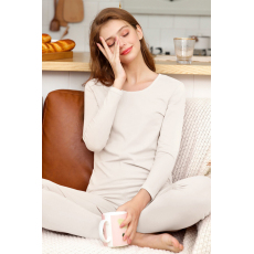 批发果子狸 秋冬季睡衣女打底秋衣秋裤套装家居服 保暖内衣