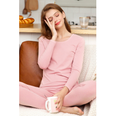 批发果子狸 秋冬季睡衣女打底秋衣秋裤套装家居服 保暖内衣