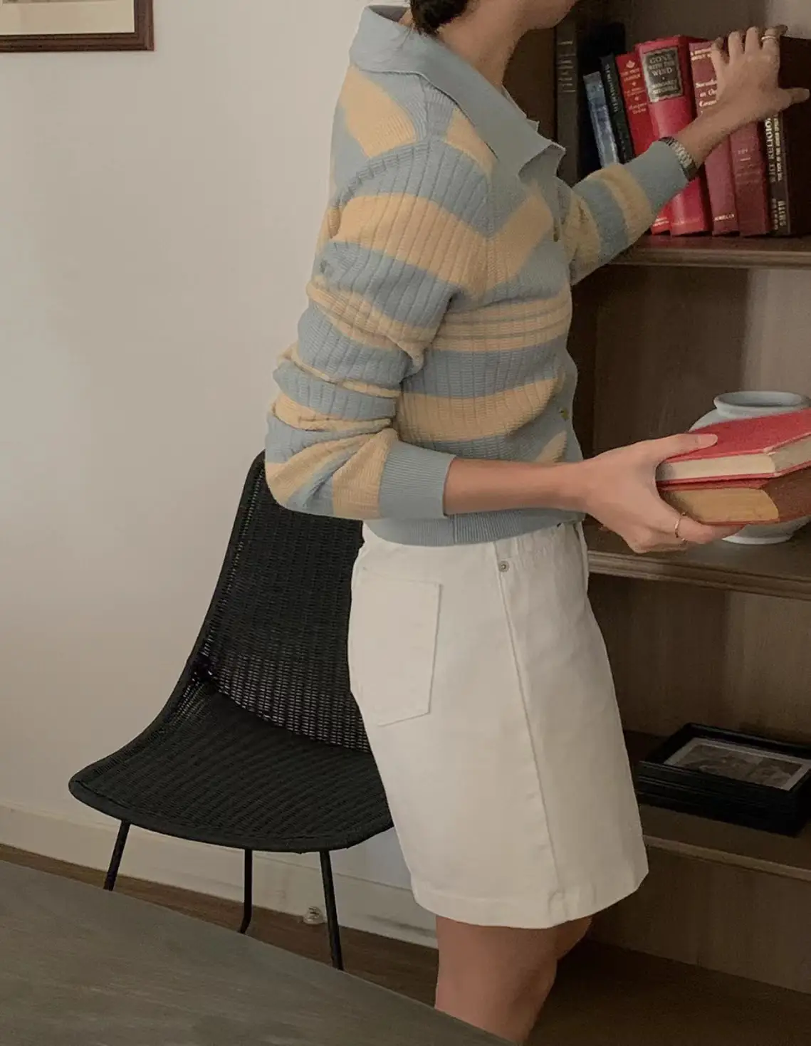 한국스타일 간결 블라우스 니트 상세 이미지 20