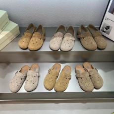 批发勃肯鞋女<b class='q'>秋</b>季软底全包一脚蹬乐福鞋外穿百搭博肯豆豆单鞋