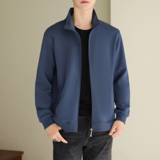 批发2024新款开衫<b class='q'>卫衣</b><b class='q'>男士</b>夹克潮牌宽松立领男装休闲外套男生