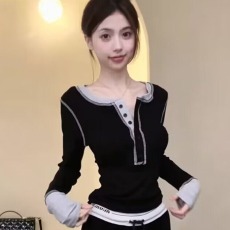 批发欣旺 官图 随心裁<b class='q'>莫代尔</b>260克1*1 打底衫秋内搭纯欲<b class='q'>t</b><b class='q'>恤</b>长袖女上衣