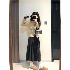 批发茶系穿搭一整套秋装女2024新款法式盐系气质轻熟御姐<b class='q'>连衣裙</b>子套装