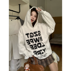 批发实拍卫衣男女情侣装春秋薄2025春秋新款宽松印花<b class='q'>外套</b>连帽<b class='q'>韩版</b>上衣