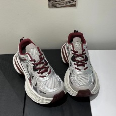 批发真皮透气银色老爹鞋女2024秋新款轻便厚底<b class='q'>运动鞋</b>潮百搭增高休闲鞋