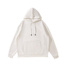 批发高版400G男士宽松重磅纯色套头卫衣连帽圆领情侣潮牌帽衫定制logo