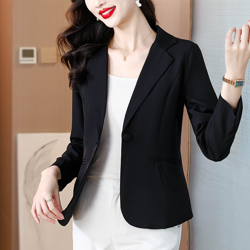 2026 봄 가을 작은 양복 재킷 고급 센스 품격 작은 키 몸매 가꾸기 캐주얼 여성 정장 맨위