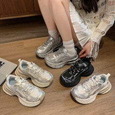 批发欧洲站松糕底<b class='q'>街头</b>老爹鞋女2024秋季新款增高休闲潮鞋