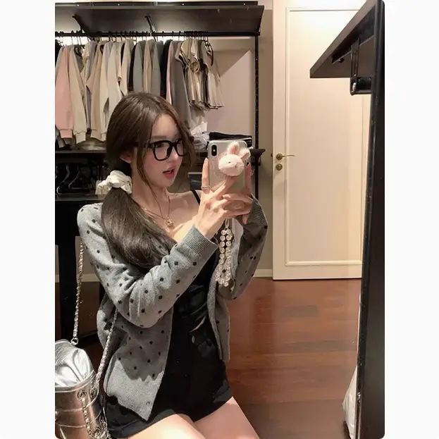 한국인기 라운드넥 가디건 상세 이미지 4