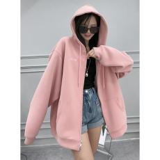 批发官图春秋季新款女士卫衣外套<b class='q'>中长款</b>爆款洋气时尚上衣<b class='q'>开衫</b>拉链女装