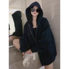 批发官图春秋季新款女士卫衣外套<b class='q'>中长款</b>爆款洋气时尚上衣<b class='q'>开衫</b>拉链女装