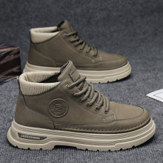 批发2024秋季新款马丁鞋<b class='q'>英伦</b>复古中帮百搭休闲运动潮鞋男鞋货号