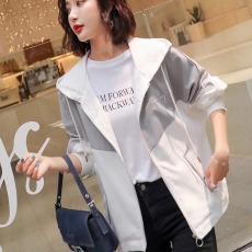 批发工装外套女2024年新款春秋薄款宽松夹克休闲洋气棒球服风衣上衣女