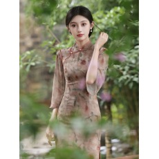 批发旗袍新款2026春季春<b class='q'>秋</b>新中式改良少女年轻款气质高端仙气日常可穿