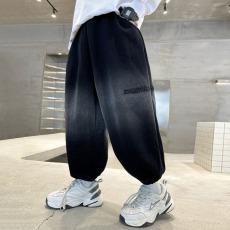 批发中大童春秋装直筒复古工装卫裤2024新款<b class='q'>儿童</b>秋冬季帅气宽松裤子男