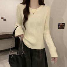 批发大码女装简约针织打底衫2026秋冬季新款胖妹妹mm套头长袖毛衣上衣