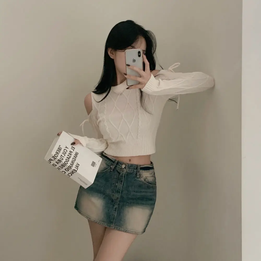 크롭 레이스 블라우스 상세 이미지 6