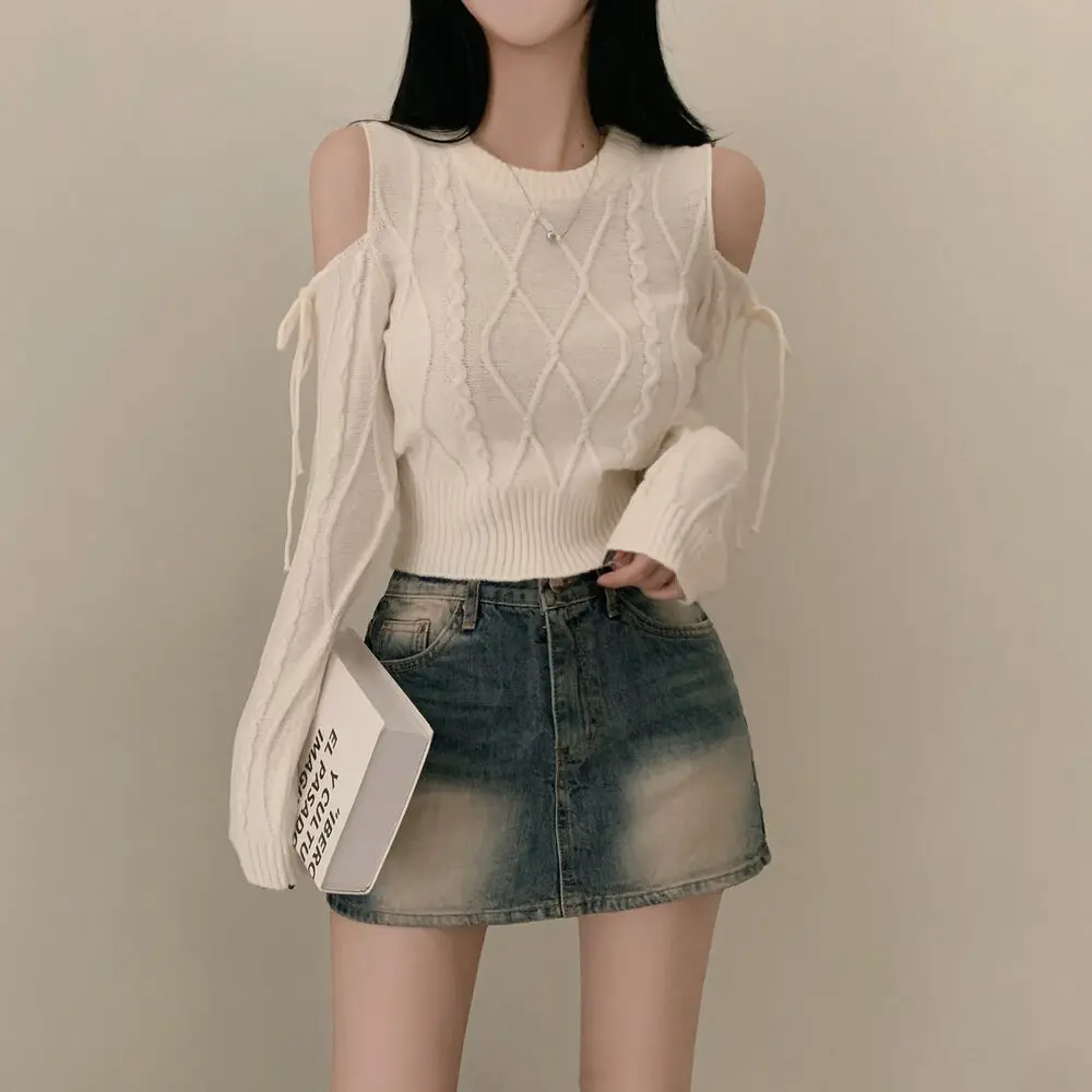 크롭 레이스 블라우스 상세 이미지 8