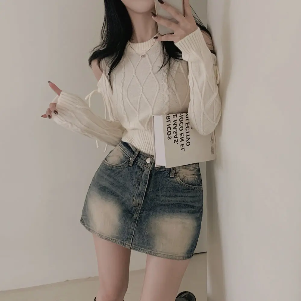 크롭 레이스 블라우스 상세 이미지 10