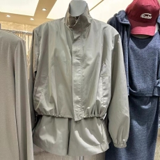 批发韩国东大门2025秋季新款纯色立领外套阔腿短裤<b class='q'>休闲</b>两件套