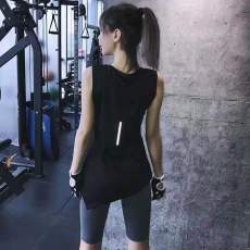 批发宽松运动背心女新款夏季跑步健身无袖瑜伽服速干上衣外穿罩衫