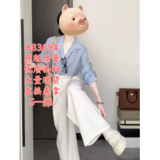 批发韩系简约休闲防晒小个子衬衫2026早春宽松慵懒风通勤阔腿裤套装