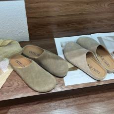 批发复古真皮软木厚底勃肯鞋2024新款森系大头单鞋懒人包头半拖鞋