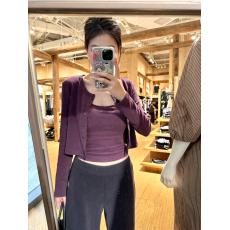 批发实价秋款紫色羊绒针织开衫春款短款修身显瘦气质吊带两件套