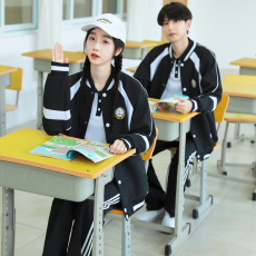 批发大量实拍 校服英伦学院风初高中小学生班服情侣装秋季三件套