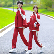 批发情侣秋<b class='q'>冬</b>装冲风衣学生班服校服运动会三件套