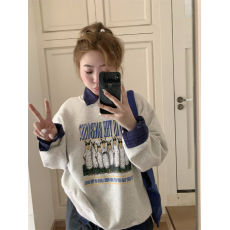 批发<b class='q'>韩</b>版小众休闲情侣卫衣女ins慵懒<b class='q'>风</b>设计感外套时尚百搭