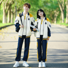 批发大量现货 情侣装秋冬装卫衣外套学生班服校服运动会三件套套装