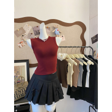 批发实拍大码磨毛绒螺纹棉打底衫内衬保暖背心内搭打底吊带暖绒上衣女