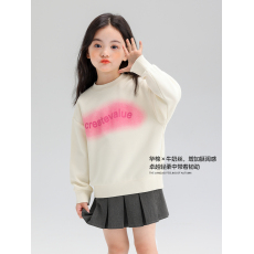 批发2026新款春秋<b class='q'>女</b><b class='q'>童</b>网红运动套装洋气长袖长裤霸气大童儿童两件套