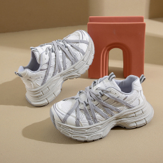 批发2024秋季新款巴黎家绑带老爹鞋女厚底增高<b class='q'>街头</b>潮鞋子女鞋