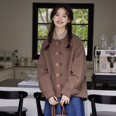 批发实拍2026春季新款设计感日系复古百搭宽松休闲<b class='q'>风衣</b>外套女