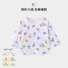 批发纯棉双面220克<b class='q'>婴儿</b>服春秋<b class='q'>新生</b>宝宝0-3月6宝宝打底哈衣秋装