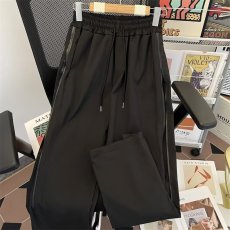 批发夏季薄款侧边拉链冲锋裤男直筒潮牌运动高街休闲日系复古九分裤子