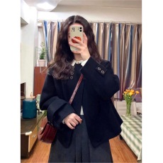 批发小香风短外套法式毛呢2025年秋冬季新款韩系高级感超好看小个子女